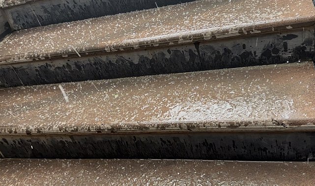 Çankırı'da dolu yağışı etkili oldu