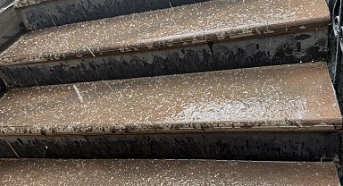 Çankırı'da dolu yağışı etkili oldu