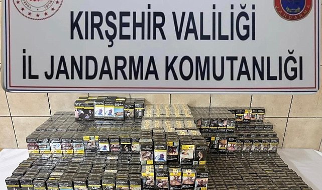 Çiçekdağı'nda kaçak sigara operasyonu