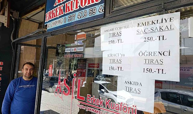 Çivrilli berberden dayanışma örneği