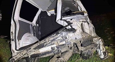 Cizre'de kamyonet şarampole uçtu: 1 ağır yaralı