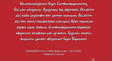 Çocuklar Türkiye'nin dört bir yanından CİMER'e yazdı