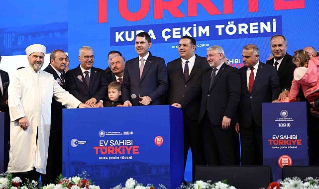 Çorum'da 2 bin 867 konutun hak sahipleri belirlendi