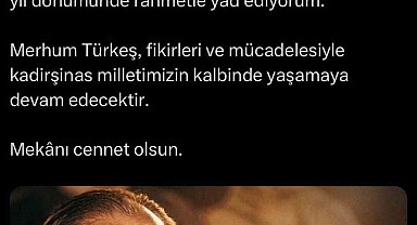 Cumhurbaşkanı Erdoğan, Alparslan Türkeş'i vefatının 29'uncu yıl dönümünde andı