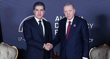 Cumhurbaşkanı Erdoğan, Irak Kürt Bölgesel Yönetimi Başkanı Neçirvan Barzani'yi kabul etti