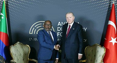 Cumhurbaşkanı Erdoğan Komorlar Birliği Cumhurbaşkanı Assoumani Azali ile görüştü