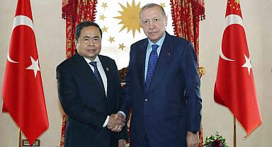 Cumhurbaşkanı Erdoğan, Vietnam Meclis Başkanı Thanh Man'ı kabul etti