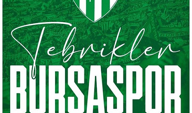 Cumhurbaşkanı Erdoğan'dan Bursaspor'a tebrik mesajı