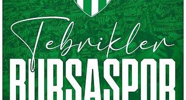 Cumhurbaşkanı Erdoğan'dan Bursaspor'a tebrik mesajı