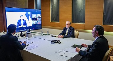 Cumhurbaşkanı Yardımcısı Yılmaz, Hürmüz Boğazı'na ilişkin çevrim içi toplantıya katıldı