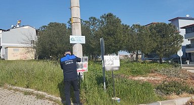Denizli'de kaçak reklam panoları tek tek kontrol ediliyor