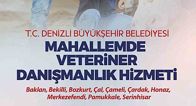 Denizli'nin veteriner danışmanlık hizmeti projesinde yeni dönem başlıyor