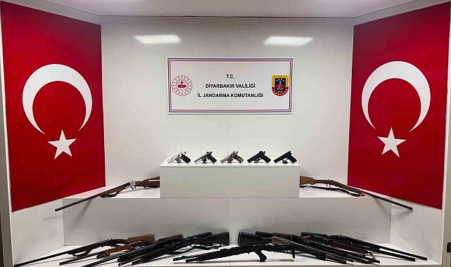 Diyarbakır'da 73 adet silah ele geçirildi