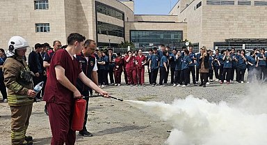 Dörtyol Devlet Hastanesi'nde yangın güvenliği eğitimi