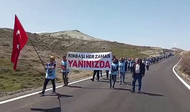 Doruk Madencilik işçileri Eskişehir'den Ankara'ya yürüdü