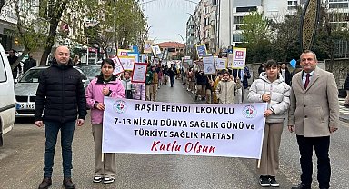 Edirne Keşan'da sokaklar sağlık için hareketlendi