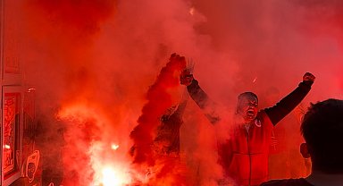 Edirne'de Galatasaray'ın galibiyeti coşkuyla kutlandı
