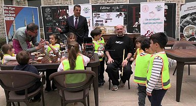 Edirne'de geçmişin izleri minik ellerle boyandı