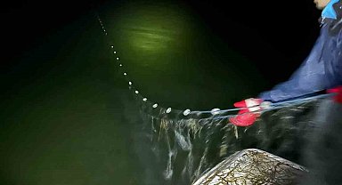 Eğirdir Gölü'nde bin 200 metre kaçak ağ ele geçirildi