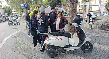 Ehliyetsiz ve muayenesi geçmiş motosikletle kaza yaptı 42 bin lira ceza uygulandı