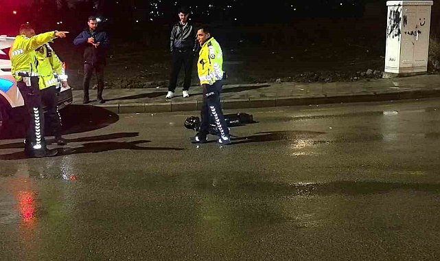 Erzurum'da scooter sürücüsüne araç çarptı: 1 yaralı