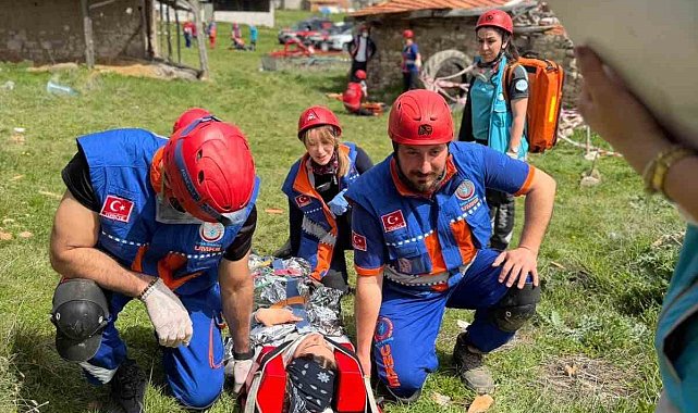 Eskişehir'de 45 personelin katılımıyla UMKE tatbikatı gerçekleştirildi