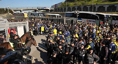 Fenerbahçe taraftarı, RAMS Park'a ulaştı