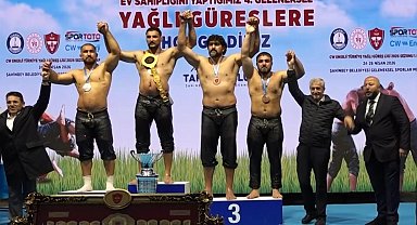 Gaziantep'te altın kemer Mustafa Taş'ın