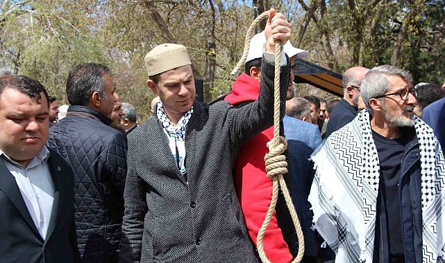 Gaziantep'te İsrail'in "idam yasası" protesto edildi