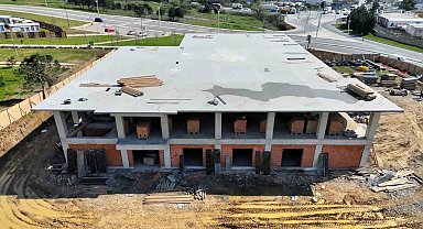 Gebze'de yeni itfaiye binasında çalışmalar yüzde 60'a ulaştı