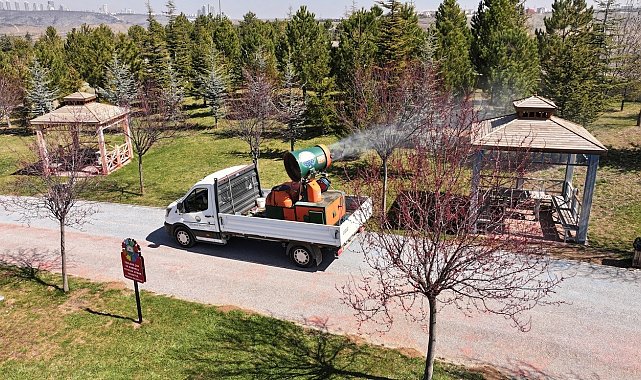 Gölbaşı Belediyesi'nden sivrisinek ve haşerelerle 12 ay kesintisiz mücadele