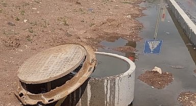 Gölbaşı'nın ortasında lağım rezaleti