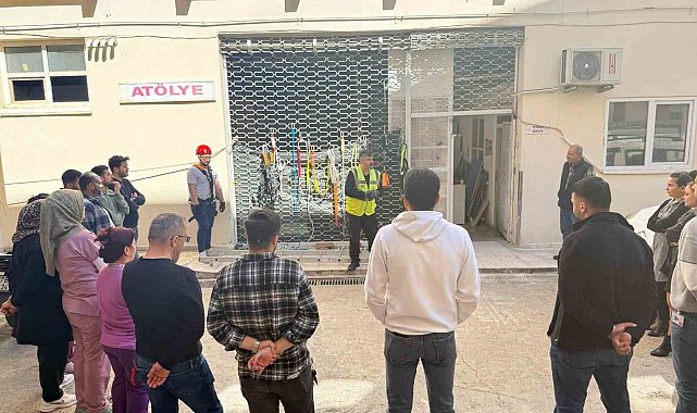Hastane personeline yüksekte çalışma güvenliği eğitimi