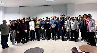 Hastanenin 40 yıllık emektarı için veda töreni