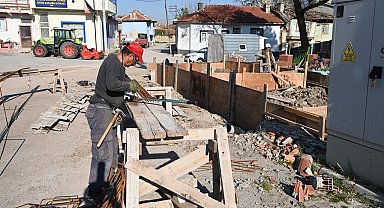 İnönü'de inşaat ve çevre düzenleme çalışmaları