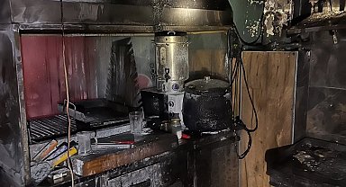 İş yerinin mutfağında çıkan yangın büyümeden kontrol altına alındı