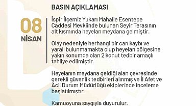 İspir'de korkutan heyelan: 2 konut tahliye edildi