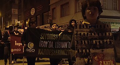 İsrail'in zulmünü protesto etmek için Netanyahu'yu "idam" ettiler