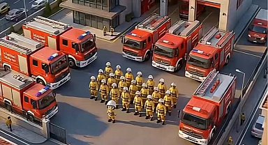 İstanbul İtfaiyesi'nden çocuklara "112'yi unutma!" mesajı