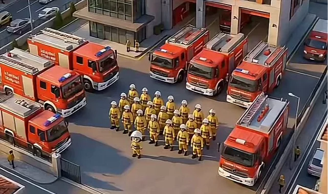İstanbul İtfaiyesi'nden çocuklara "112'yi unutma!" mesajı