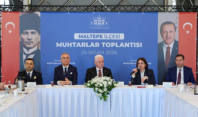 İstanbul Maltepe'de muhtarlarla koordinasyon