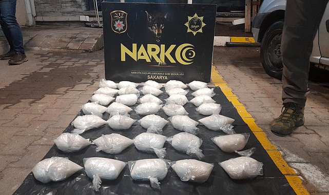 İstanbul'a 17 kilo zehir götürecekti, Sakarya'dan çıkamadı