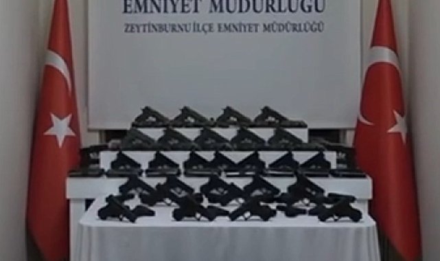 İstanbul'da kaçak silah operasyonu: 91 tabanca ele geçirildi