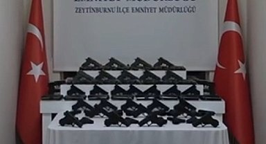 İstanbul'da kaçak silah operasyonu: 91 tabanca ele geçirildi