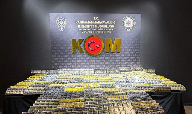 Kahramanmaraş'ta kaçak telefon ve sigara operasyonu