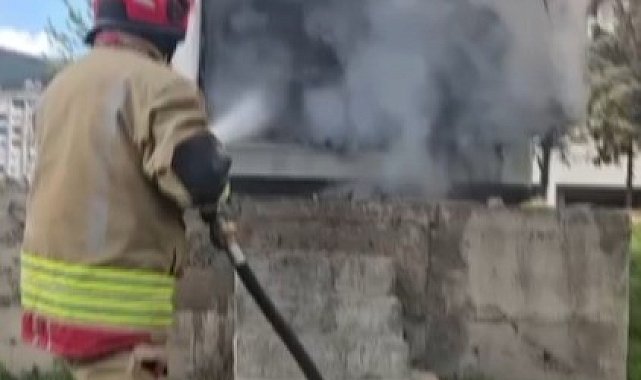 Kahramanmaraş'ta trafoda yangını paniği