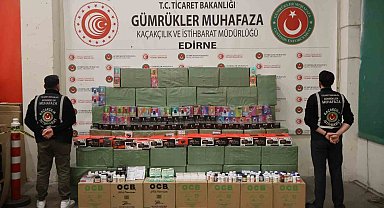 Kapıkule'de 33 milyon liralık kaçak eşya ele geçirildi