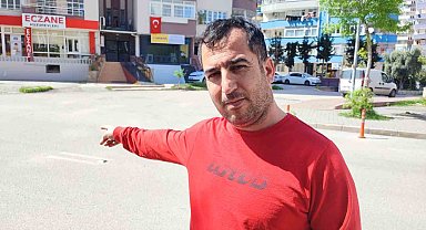 Kapısı açık olan toplu taşıma aracından düşen adam ağır yaralandı