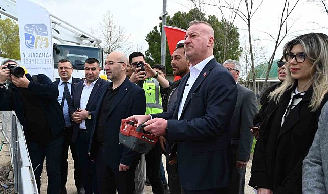 Karacabey'de hamam ve sauna kompleksinin temelleri atıldı