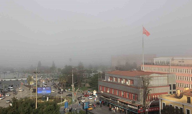 Karadeniz'de sis alarmı: Samsun sahili görünmez oldu